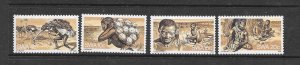 BIRDS - SOUTH WEST AFRICA #415-18 OSTRICH EGGS HUNTERS MNH