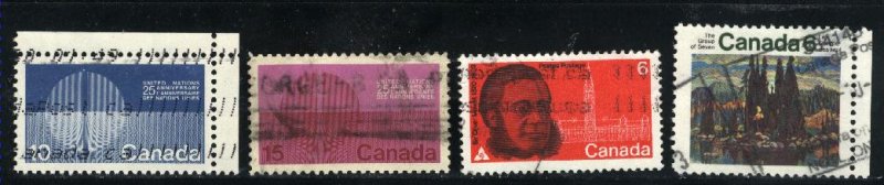 Can #513-14,517-18   -2  u   VF 1970 PD