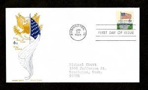 U S 1338 FDC Cachet Craft Jackson!