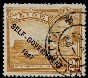 Malta #237 KGVI Self Government Overprint Issue Used