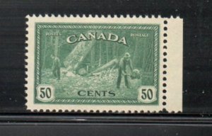 Canada Sc 272 1946 50 cent Lumbering stamp mint