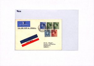 GB KEVIII Air Mail FIELD Cover FIRST GB Acceptance USA HAWAII FLIGHT {BCM}YK41