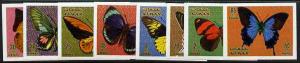 Ajman 1971 Butterflies imperf set of 8 unmounted mint (Mi...