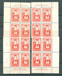 CANADA CHEMISTRY #363..PL.1 & PL.2 CORNERS SETS...MNH...$112.50