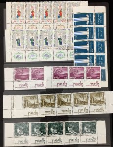 ISRAEL Strips MNH Tabs Marginals Mixture(Apx 220 Items)  (TK193)