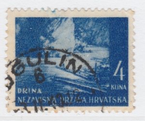 1941 Croatia Pictorial Designs 4k Used Stamp A19P11F630-