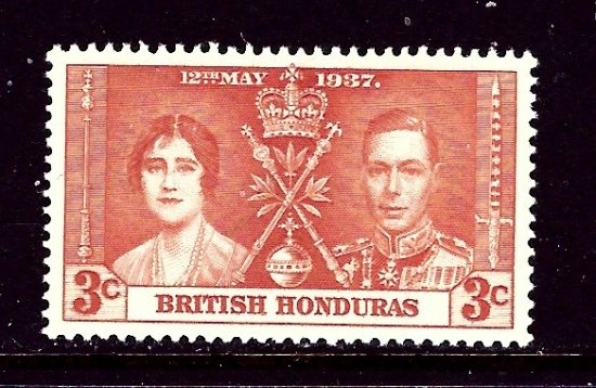 British Honduras 112 MH 1937 issue    (ap4120)