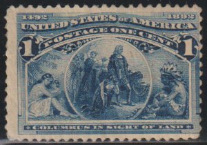 US #230 VF mint never hinged, nicely centered, Fresh Color!