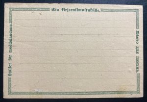 Mint Finland Postal stationery Postcard 8 Pen Green P3 