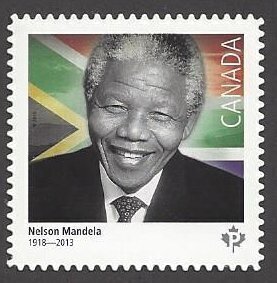 Canada #2806i MNH die cut single, Nelson Mandela, Black history month, 2015