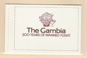 Gambia, Postage Stamp, #493-497 Booklet Mint NH, 1983 Airplane, Space