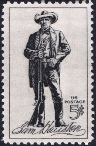 SC#1242 5¢ Sam Houston Issue (1964) MNH