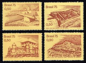 Brazil #1379-1382 Colonial Forts Set of 4; MNH (2.50)