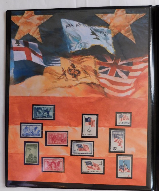History of America's Flag Collectors Panels Fleetwood Presentation Folio...