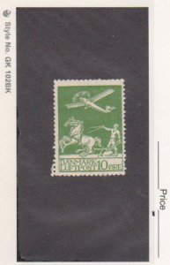 Denmark Stamp Scott # C1 Mint OG H $28 Horses Airplane