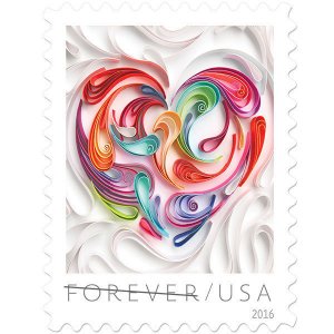 2016 49c Quilled Paper Heart Scott 5036 Mint F/VF NH