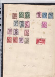 belgium  stamps page ref 18066