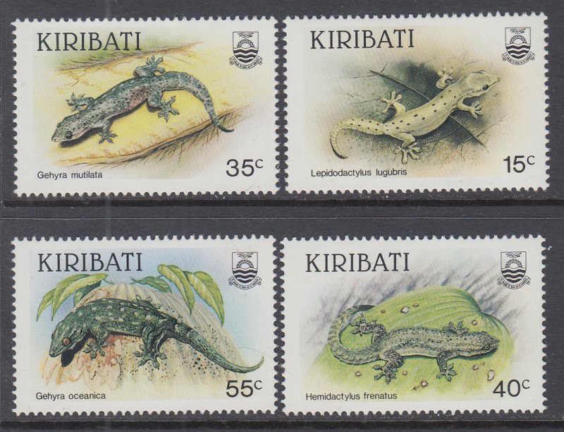 Kiribati 480-483 Lizards MNH VF