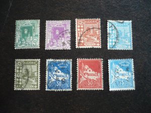 Stamps - Algeria - Scott#36-45 - Used Part Set of 8 Stamps