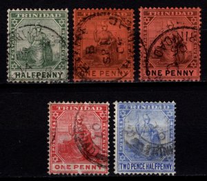 Trinidad 1904-09 Edward VII Definitives, Part Set Wmk Mult Crown CA [Used]