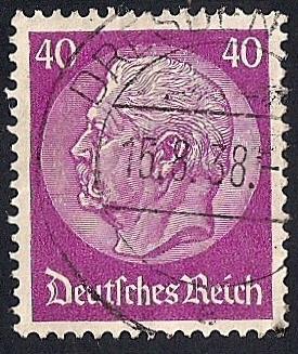 Germany #427 40pf President Paul Von Hindenburg used VF