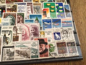 Iceland Island used  mixed stamps A12279