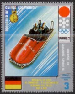 Equatorial Guinea 1972 Sapporo Olympics Luge Used