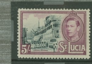 St. Lucia #124var  Single