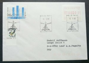 Finland 1993 ATM Bird (Frama Label stamp FDC) *addressed *special cancellations