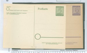 German Democratic Republic/West Saxony (14N)  Germany - Soviet Zone Locals. West Saxony postal cards.