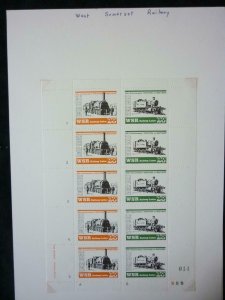 COLLECTION OF RAILWAY STAMPS