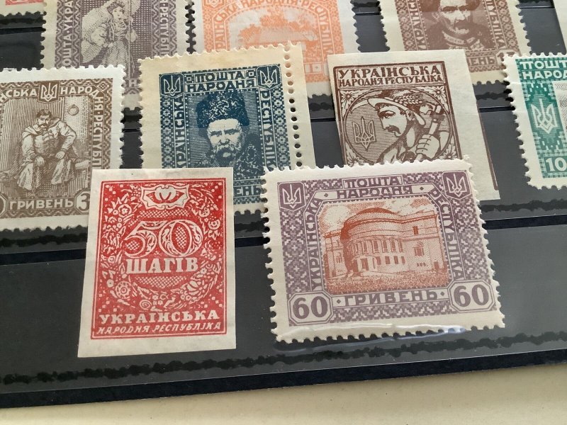 Ukraine early mounted mint stamps Ref 50066