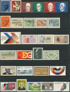 GERMANY Sc#821//2024 1960-1996 34 Different Complete Sets & 1 S/S OG Mint NH