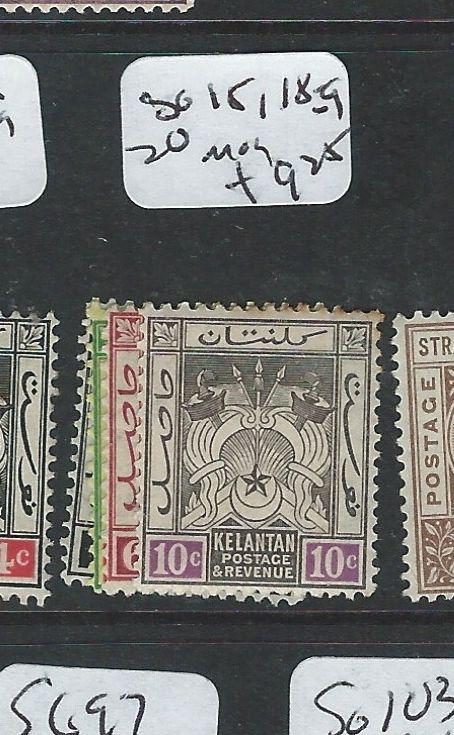 MALAYA KELANTAN (P0210B) SG 15, 18-9, 20  MOG