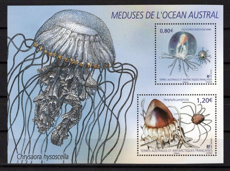 FSAT TAAF 653 MNH Jellyfish Marine Life ZAYIX 0524M0221