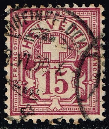 Switzerland #76 Numeral; Used (5.75) (2Stars)