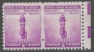 U.S., 1940, Scott #901 Pair, one Perforation Between, Mint, Never Hinged