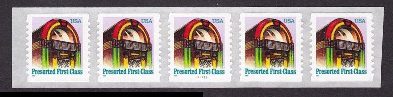 PNC5 25c Juke SA (97) 11111 US 2912B MNH F-VF