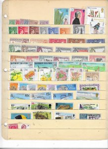 VIRGIN ISLANDS COLLECTION ON STOCK SHEET MINT/USED