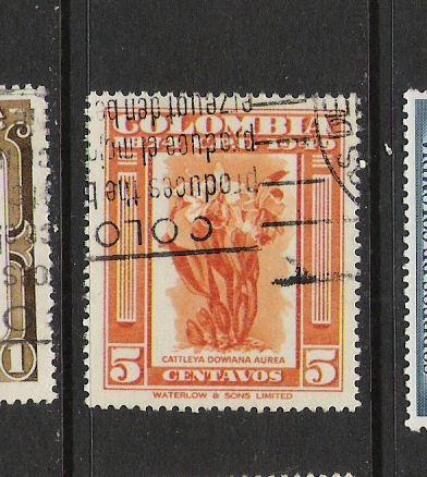 COLOMBIA 584 VFU ORCHIDS N629 B