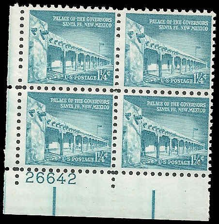 US - #1031A - PLATE BLOCK - MNH - SCV-1.00