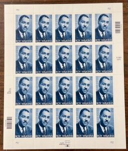 3501 Roy Wilkins, Black Heritage  MNH 34 c Sheet of 20   FV $6.80 Issued in 2001