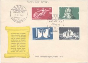 Switzerland Scott 312-315 Unaddressed.