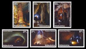 Romania Caves 2011 Scott #5232-5237 Mint Never Hinged