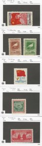 China PR Postage Stamp, #1L152R//1L176R, C1-C3 Mint Hinged, 1950, JFZ
