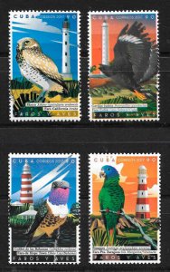 CUBA Sc# 5903-5906  BIRDS & LIGHTHOUSES  Cpl set of 4  2017  MNH mint