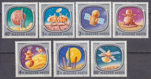 1976 Hungary 3148-3154 Mars Viking probe exploration mission 4,20 €