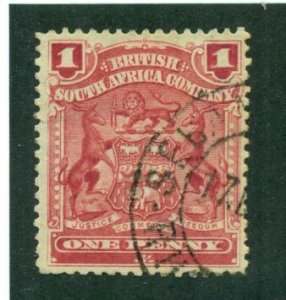 Rhodesia 1898 #60 U SCV(2024)=$1.10