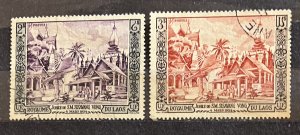 Laos #25-26 Used- SCV=$40.00 (TS)