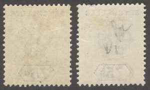 Seychelles 1900 75c Yell & Vio REPAIRED S Scott 17var SG 33a MLH Cat £705($888)